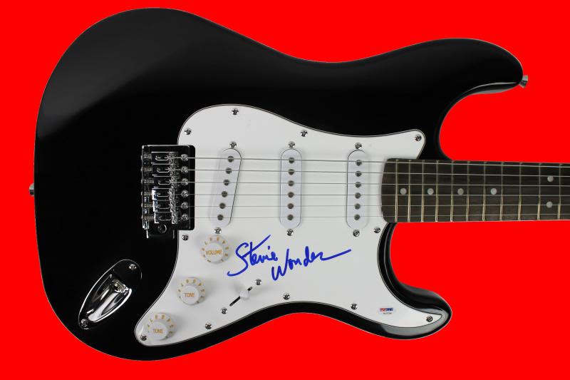 Steve Wonder Authentic Signed Guitar Autographed PSA/DNA #V10734 Sale Coupon