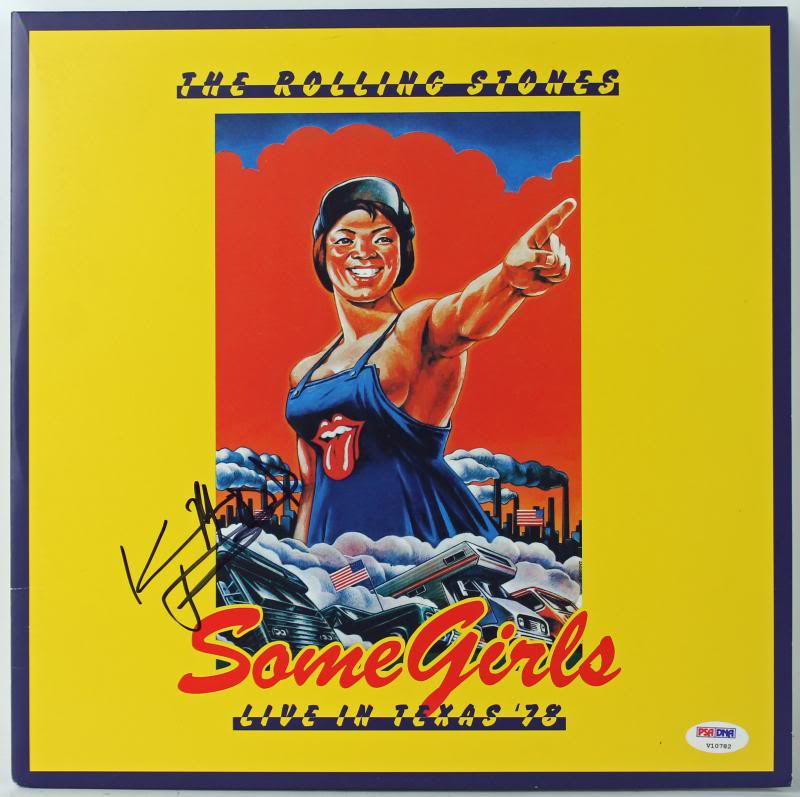 Keith Richards Rolling Stones Some Girls Signed Album Cover PSA/DNA #V10782 Sale Coupon