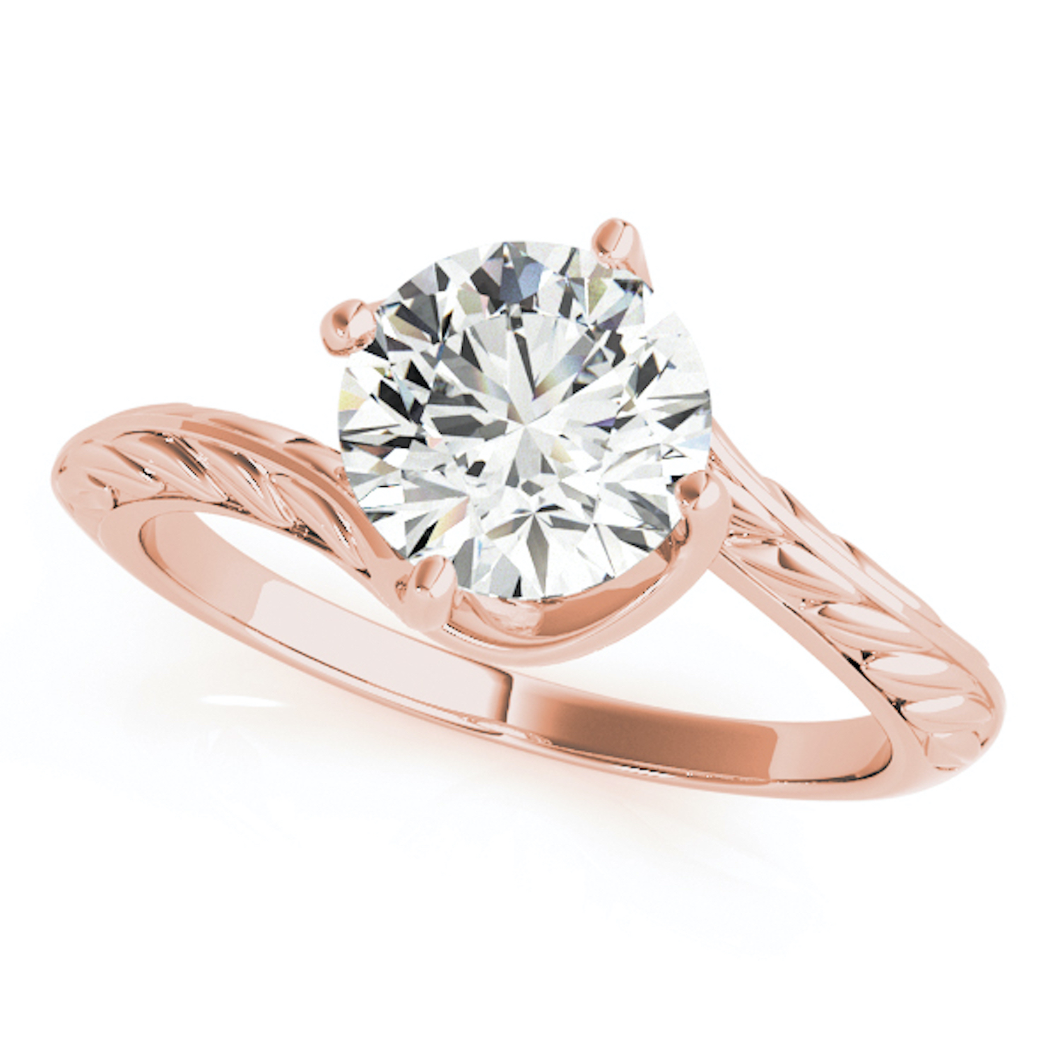 WJD Exclusives 1Ct Lab-Grown Diamond 18K Rose Gold Solitaire Engagement Ring – 10 Sale Coupon