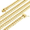 WJD Exclusives 14K Yellow Gold Hollow 9.5mm Miami Cuban Box Clasp Chain 24″ 26″ 28″ 30″ 32″ – 24 Sale Coupon