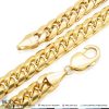 WJD Exclusives 10K Yellow Gold Hollow 13mm Wide Miami Cuban  Chain Necklace 24″ 26″ 28″ 30″ – 28 Sale Coupon