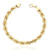 WJD Exclusives 14k Solid Yellow Gold Diamond Cut 3mm-8mm Rope Bracelet 8.5″ HEAVY – 8 Sale Coupon