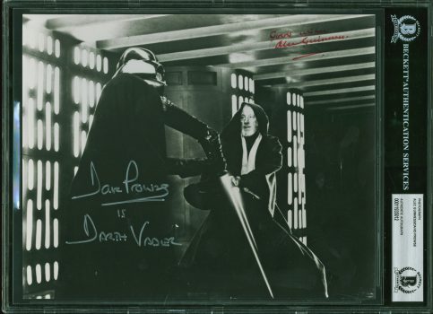 Alec Guinness & David Prowse Star Wars Signed 8×10 B&W Photo BAS Slabbed & LOA Sale Coupon