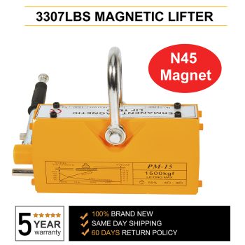 ECCPP 1500KG Magnetic Lifter 3307lb Steel Lifting Magnet Magnetic Lifter Hoist Crane Sale Coupon