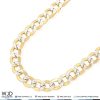 WJD Exclusives 11mm Wide Diamond Cut Cuban Curb Chain Necklace 10K Yellow Gold 28″ Sale Coupon