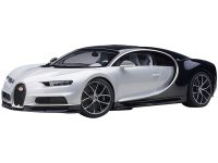 Diecastmodelswholesale Bugatti Chiron Glacier White and Atlantic Blue 1/12 Model Car by Autoart Sale Coupon