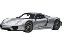 Diecastmodelswholesale Porsche 918 Spyder Weissach Package Silver 1/12 Model Car by Autoart Sale Coupon