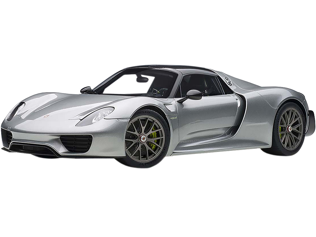 Diecastmodelswholesale Porsche 918 Spyder Weissach Package Silver 1/12 Model Car by Autoart Sale Coupon