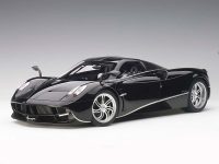 Diecastmodelswholesale Pagani Huayra Gloss Black with Silver Stripes and Silver Wheels 1/12 Model Car by Autoart Sale Coupon