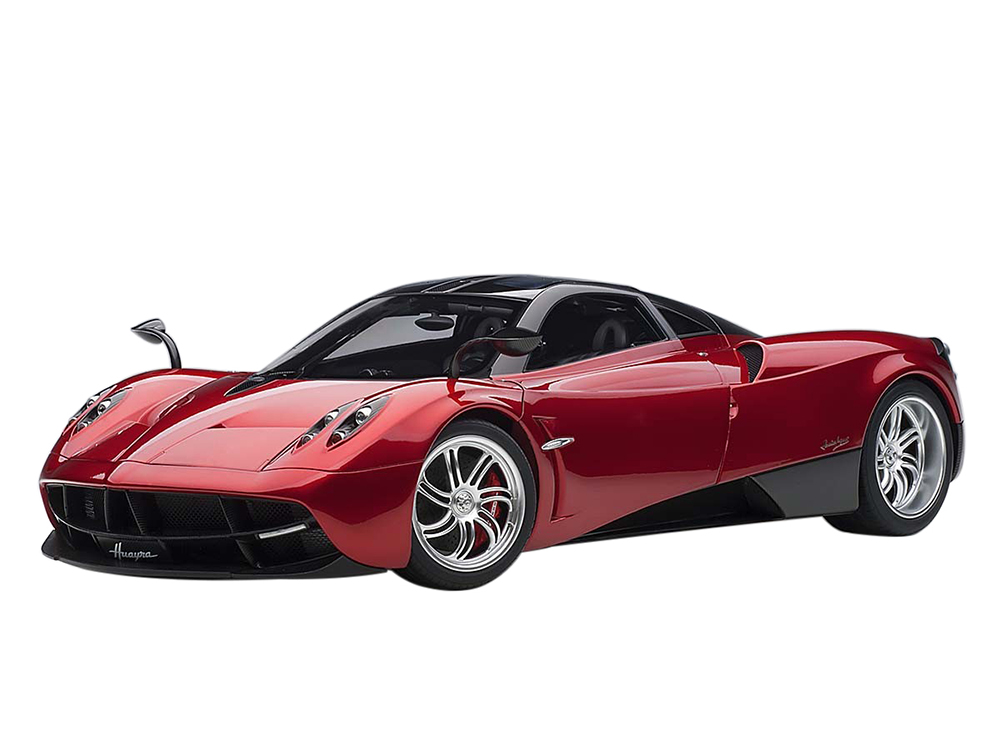 Diecastmodelswholesale Pagani Huayra Metallic Red with Carbon Top and Silver Wheels 1/12 Model Car by Autoart Sale Coupon