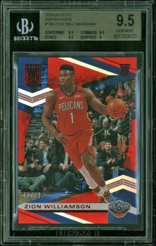 Pelicans Zion Williamson 2019-20 Panini Elite RC 40/99 #108 BGS 9.5 GEM MINT Sale Coupon