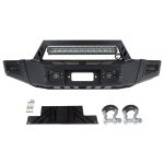 ECCPP 2009-2014 Ford F150 Pickup Steel Front Bumper w/ LED Light D-rings -1 PC Sale Coupon