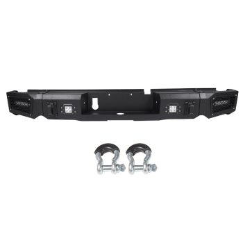 ECCPP Steel Rear Bumper with 4x 20W LED Lights D-rings Black for 2013-2018 Dodge Ram 1500 Sale Coupon