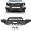 ECCPP 2014-2019 Toyota Tundra Black Texture Heavy Front Bumper Built-in Winch Plate Led Light Sale Coupon