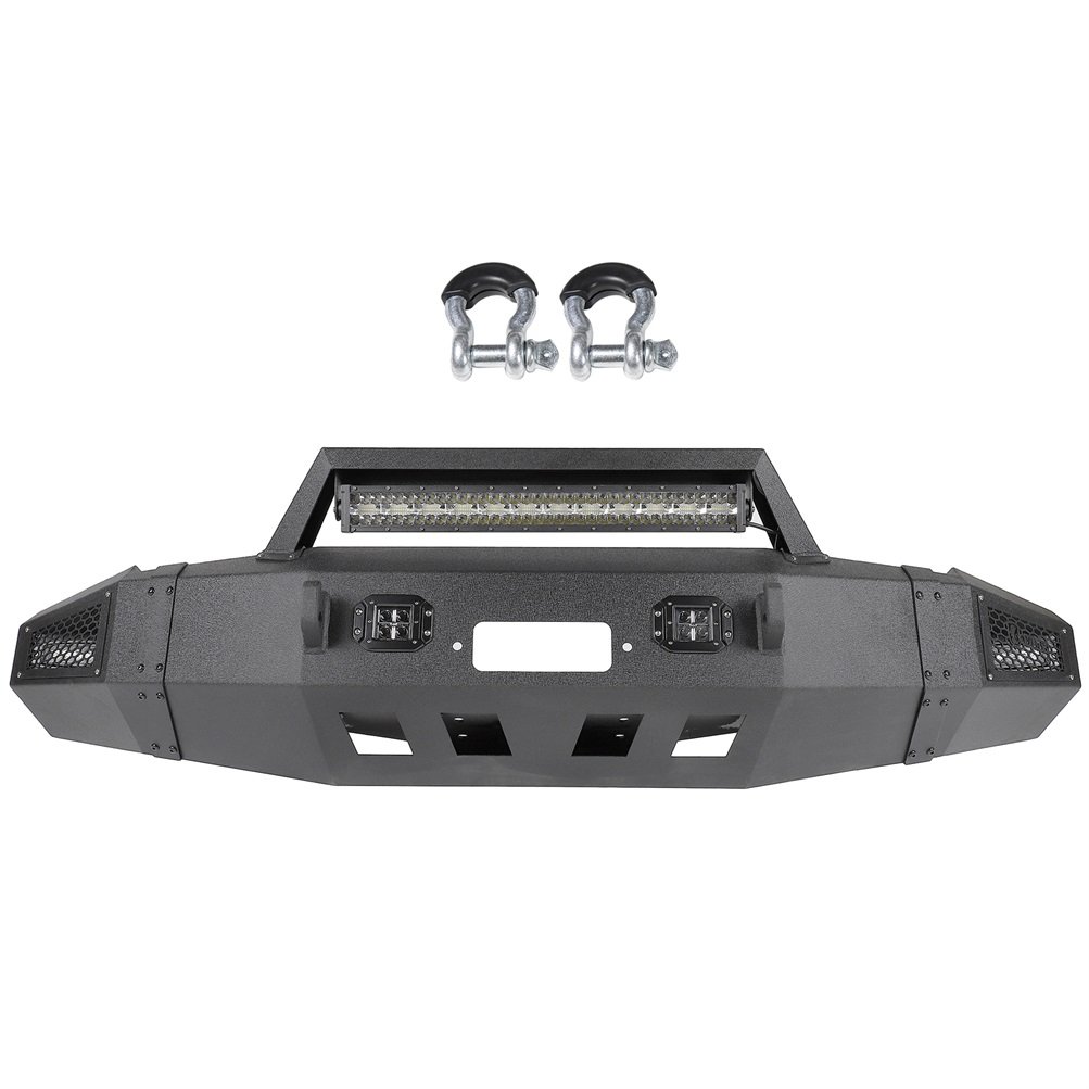ECCPP 2010-2018 Dodge Ram 2500 3500 Heavy Steel Front Bumper w/ Winch Plate Led Light Sale Coupon