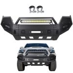 ECCPP 2016-2018 Toyota Tacomaota Heavy Steel Front Bumper w/ LED Light Bar D-rings -1 PC Sale Coupon