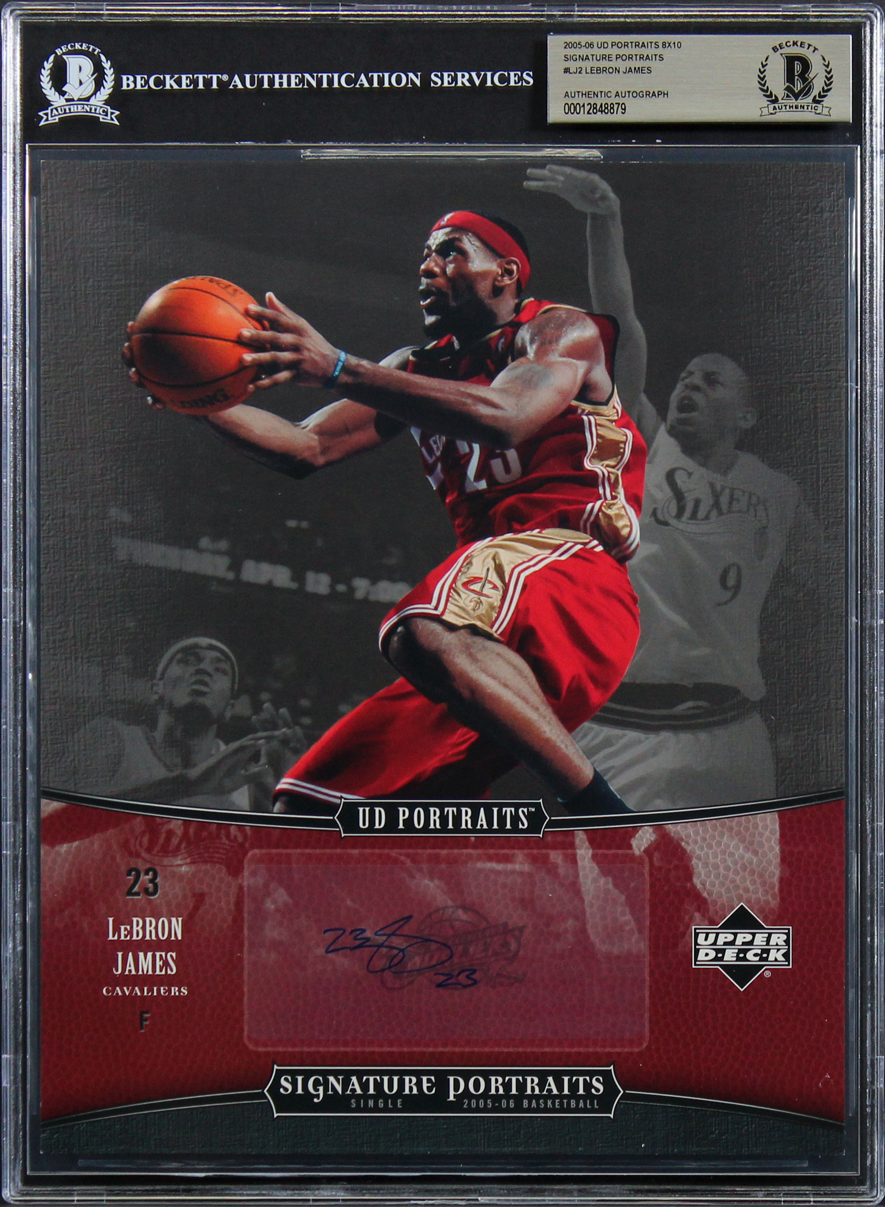 LeBron James Signed 2005 UD 8×10 Signature Portraits #LJ2 Card Auto 10! BAS Slab Sale Coupon