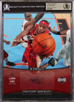 LeBron James Signed 2005 UD 8×10 Signature Portraits #LJ1 Card Auto 10! BAS Slab Sale Coupon
