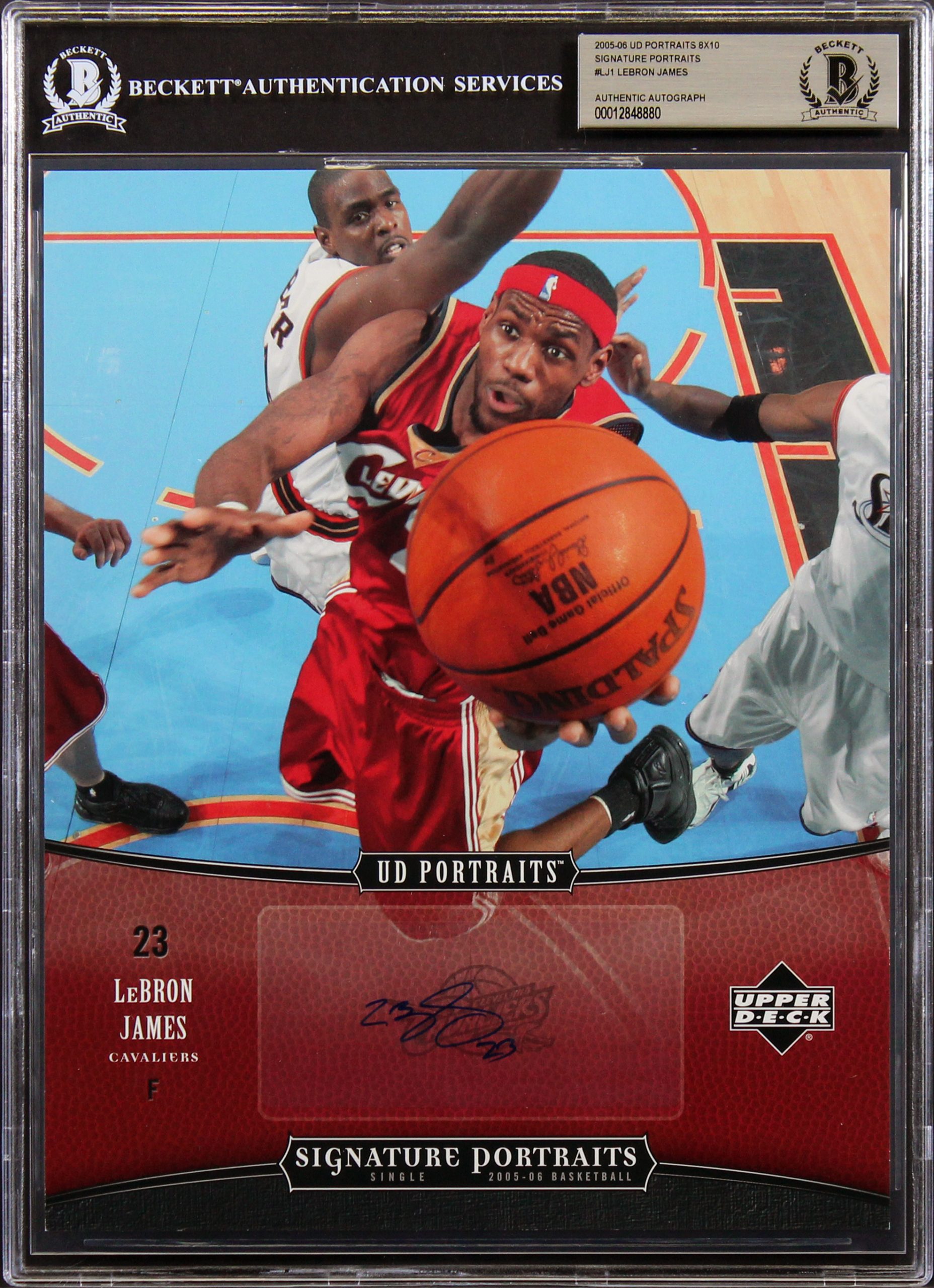 LeBron James Signed 2005 UD 8×10 Signature Portraits #LJ1 Card Auto 10! BAS Slab Sale Coupon