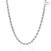 WJD Exclusives 14K Solid White Gold 5mm Diamond Cut Rope Chain Necklace 16″-30″ – 28 Sale Coupon