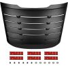 ECCPP For 2015-2020 Ford Mustang Rear Window Louvers Cover Sun Shade ABS Black Sale Coupon