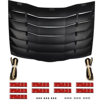 ECCPP Fits 2011-2020 Dodge Charger Rear Window Louver Cover Sun Shade-ABS Sale Coupon