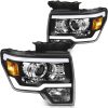 ECCPP For 2009-2014 Ford F150 Lamps Replacement Front LED DRL Headlights Assembly-1 Pair Sale Coupon