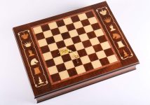 17 3/4″ Artistic Cabinet Chess Storage Board on Sale Coupon From The Real Masters Of Chess