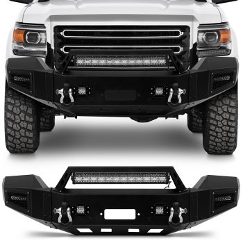 ECCPP For 2015-2019 GMC Sierra 2500 3500 Complete Front Bumper W/ LED Lights Sale Coupon