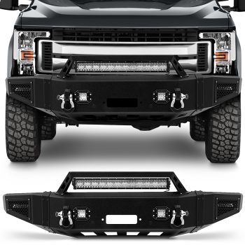 ECCPP For 2017-2019 Ford F250 F350 F450 Complete Front Bumper W/ LED Lights Sale Coupon