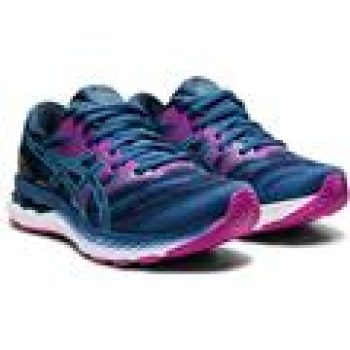 Asics Gel Nimbus 23 Women’s Wide D Running Grand Shark Digital Aqua 1012A884 402 EFOOTWEAR SALE COUPON