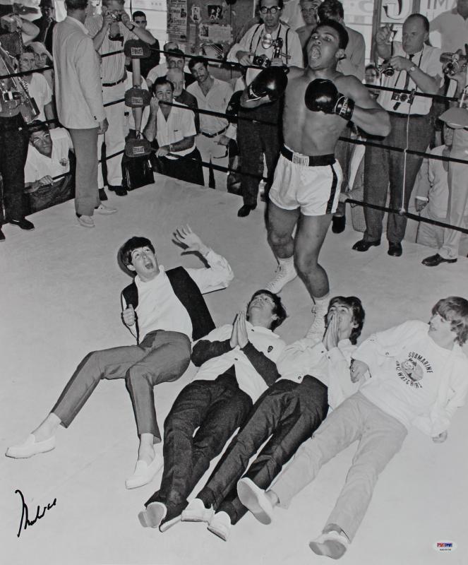 Muhammad Ali Authentic Signed 20X24 Photo With The Beatles PSA/DNA ITP #4A53039 Sale Coupon