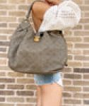 Gaby’s Bags Louis Vuitton Monogram Mahina Neo Leather Hobo Monogram Perforated Gris Elephant Coupon Sale