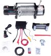 ECCPP 13000lb Electric Winch 12V 80′ 3/8” Steel Rope For 81-18 Jeep w Roller Fairlead Sale Coupon