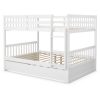 CostwayFull over Full Bunk Bed Platform Wood Bed Sale Coupon