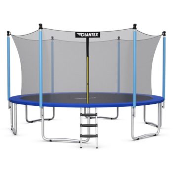 Costway15 Ft Outdoor Bounce Trampoline with Safety Enclosure Net Sale Coupon
