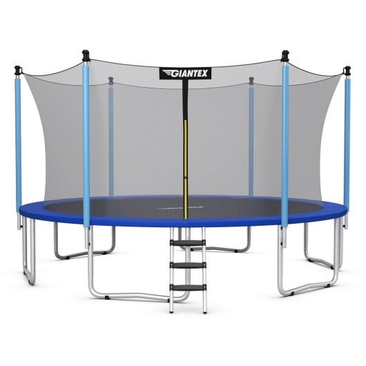 Costway15 Ft Outdoor Bounce Trampoline with Safety Enclosure Net Sale Coupon