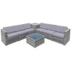 Costway8 PCS Weaving Rattan Sofa Set with Storage Outdoor Sale Coupon