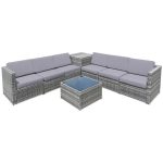 Costway8 PCS Weaving Rattan Sofa Set with Storage Outdoor Sale Coupon
