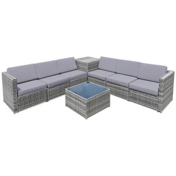Costway8 PCS Weaving Rattan Sofa Set with Storage Outdoor Sale Coupon