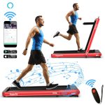 Costway4.75HP 2 In 1 Folding Treadmill with Remote APP Control-Red Sale Coupon