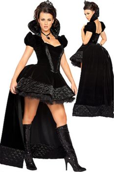 Whatwears Deal Black Gothic Queen Dress on Sale