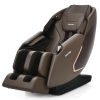 CostwayFull Body Zero Gravity Massage Chair with SL Track Heat Installation-free-Brown Sale Coupon