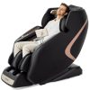 Costway3D SL-Track Full Body Zero Gravity Massage Chair with Thai Stretch-Black Sale Coupon