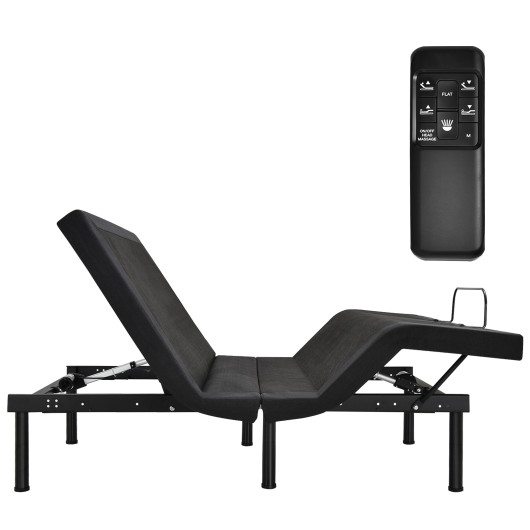 CostwayAdjustable Electric Bed Frame with Massage Remote Control Sale Coupon