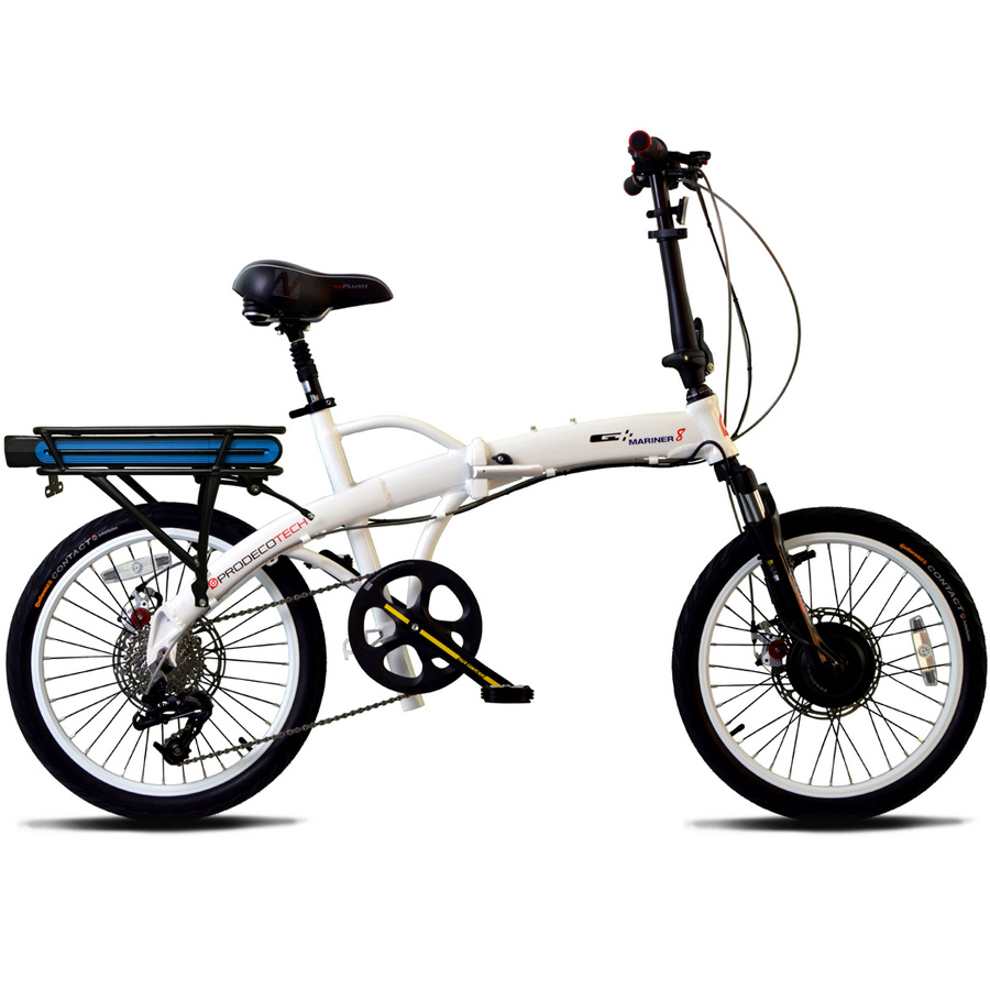 ProdecoTech Mariner 8 V5 Folding Electric Bicycle – White/Black Best Discount