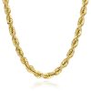 WJD Exclusives 10K Solid Yellow Gold 7mm Diamond Cut Rope Chain 18″-28″ – 26 Sale Coupon