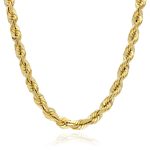 WJD Exclusives 10K Solid Yellow Gold 7mm Diamond Cut Rope Chain 18″-28″ – 18 Sale Coupon
