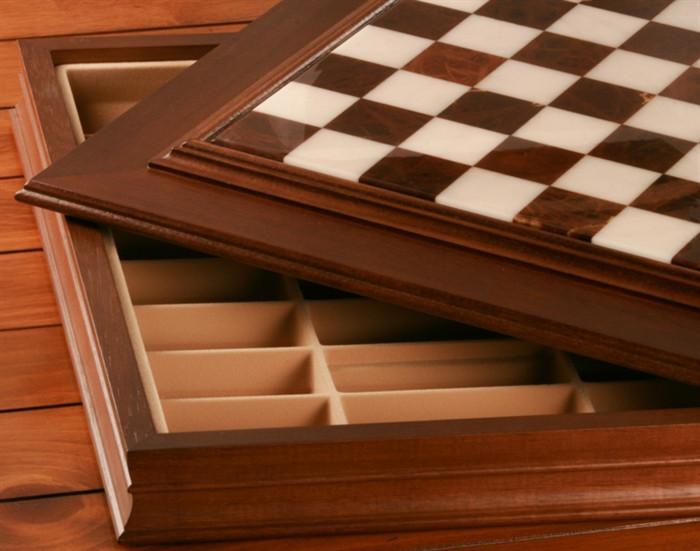 24″ Italian Marble Cabinet Chess Storage Board on Sale Coupon From The Real Masters Of Chess