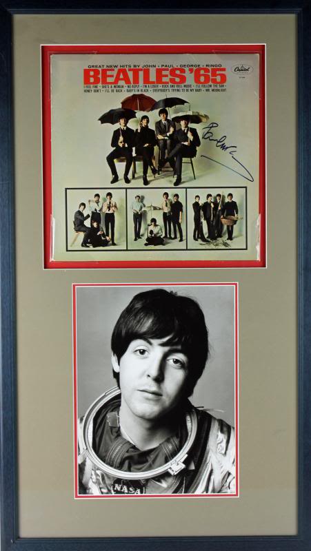 Paul Mccartney Signed Authentic Framed Beatles ’65 Album Display PSA/DNA #T11882 Sale Coupon